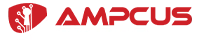 Ampcus Cyber Red White logo