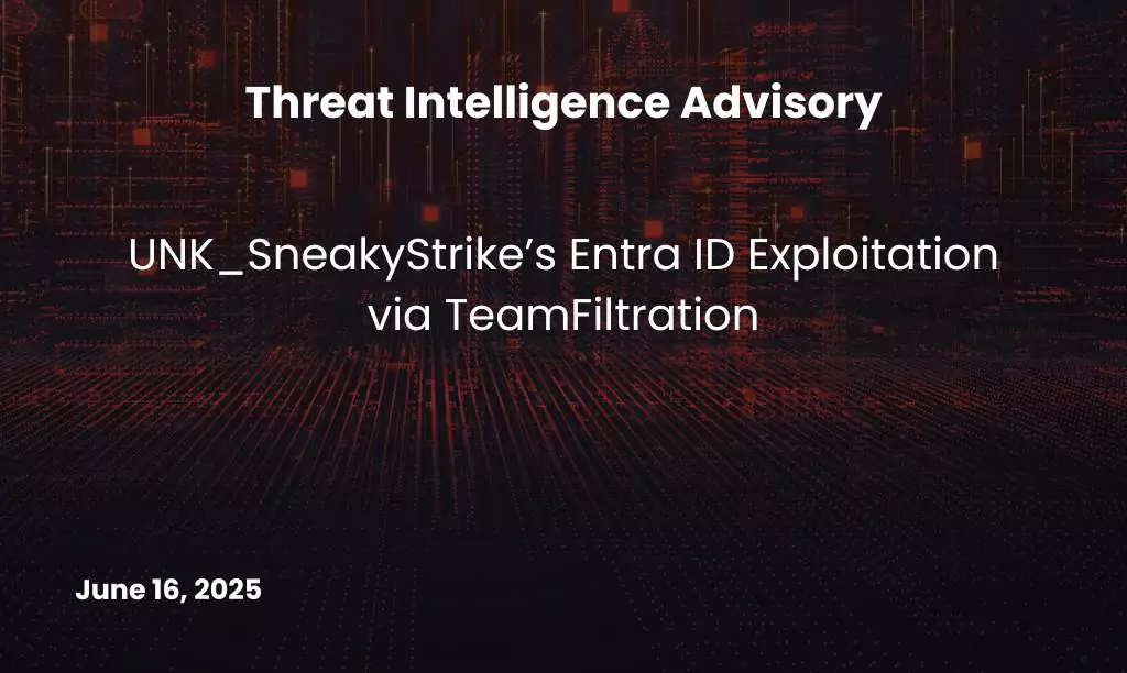 UNK_SneakyStrike’s Entra ID Exploitation via TeamFiltration