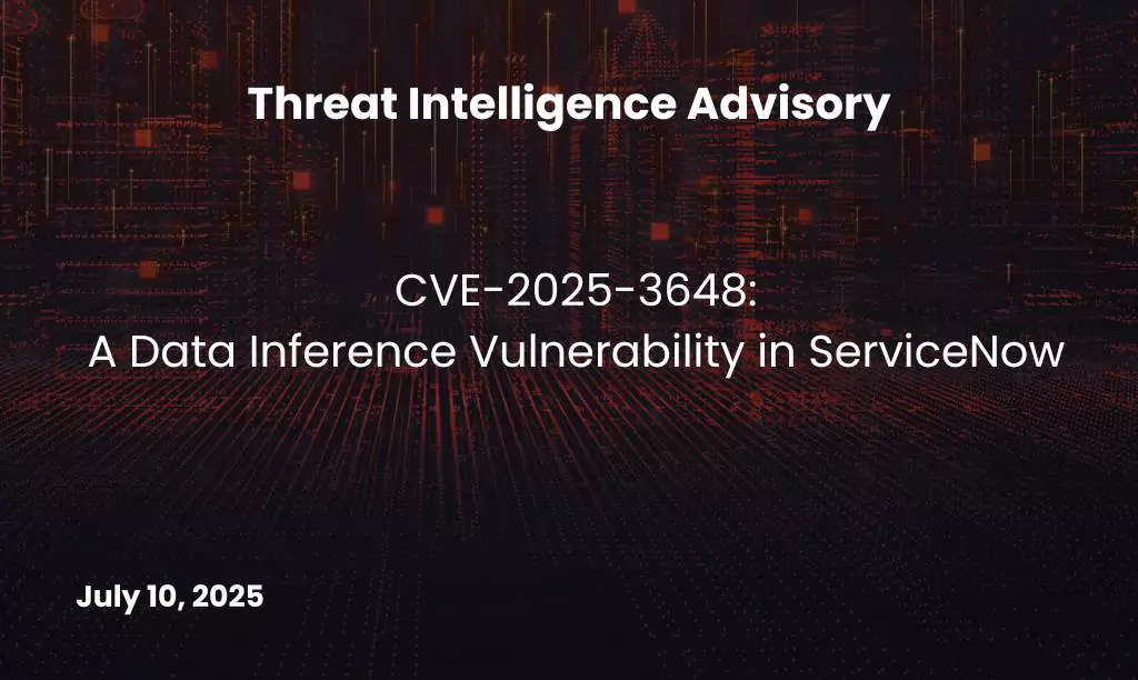 Data Inference Vulnerability in ServiceNow SaaS platform