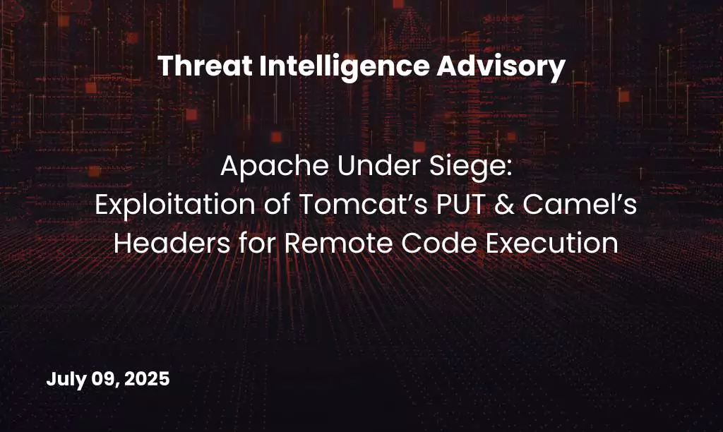 Exploitation of Tomcat’s PUT & Camel’s Headers for Remote Code Execution