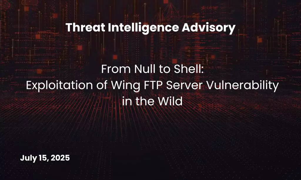 Exploitation of Wing FTP Server Vulnerability