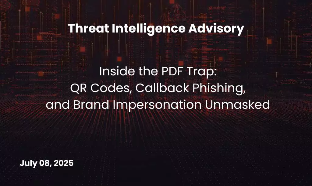 PDF Trap with QR Codes, Phishing, and Brand Impersonation