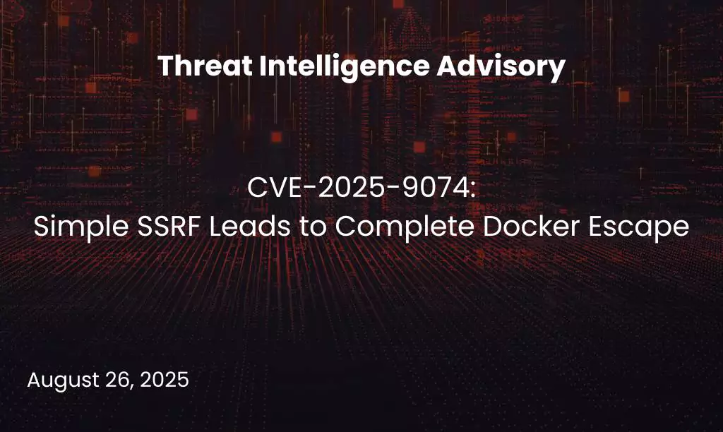 Simple SSRF Leads to Complete Docker Escape