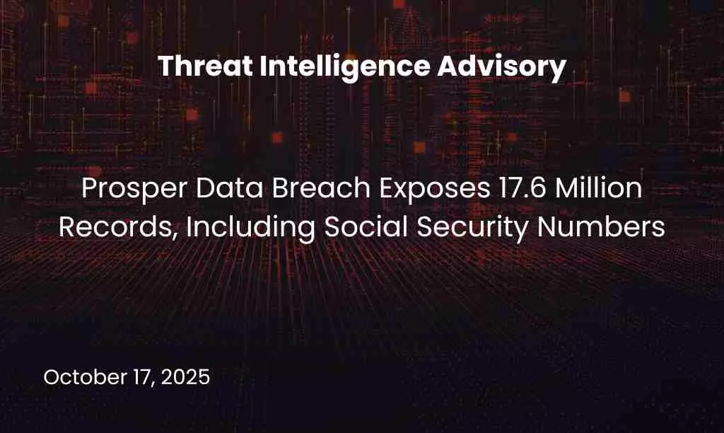 Prosper Data Breach Exposes 17.6 Million Records, Including Social Security Numbers