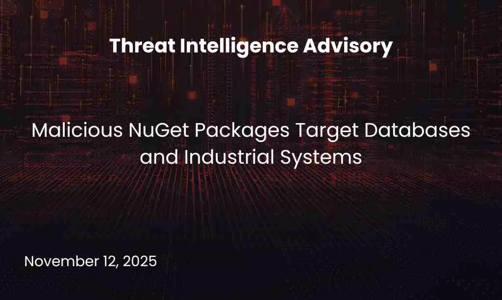 Malicious NuGet Packages Target Databases and Industrial Systems