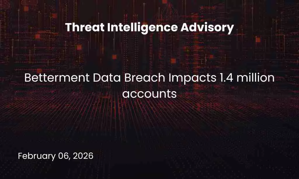 Betterment Data Breach Impacts 1.4 million accounts