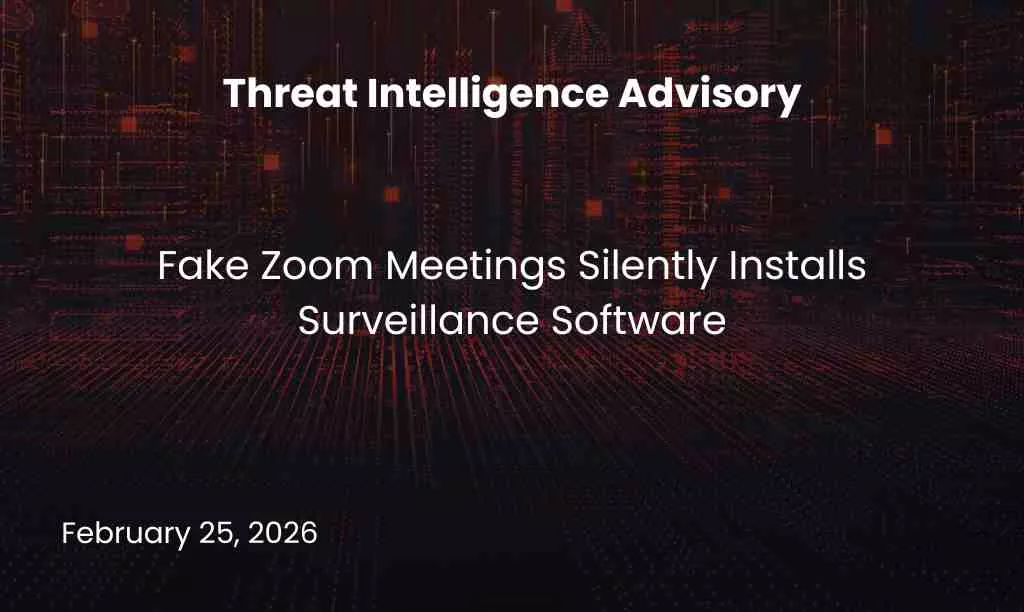 Fake Zoom Meetings Silently Installs Surveillance Software