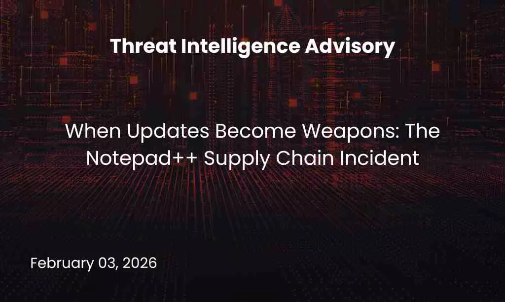 When Updates Become Weapons: The Notepad++ Supply Chain Incident