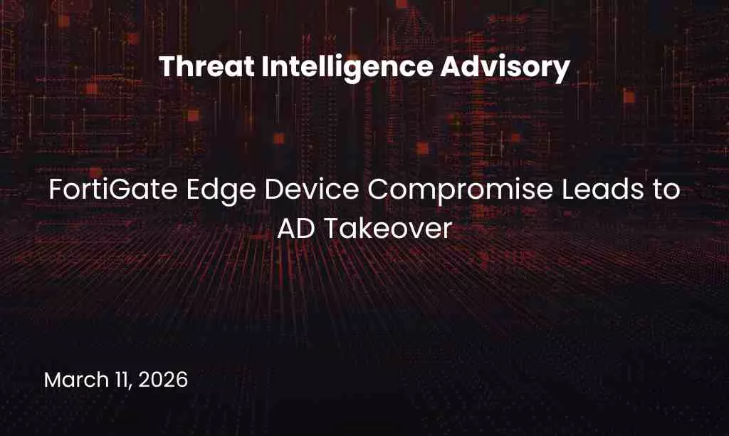 FortiGate Edge Device Compromise Leads to AD Takeover