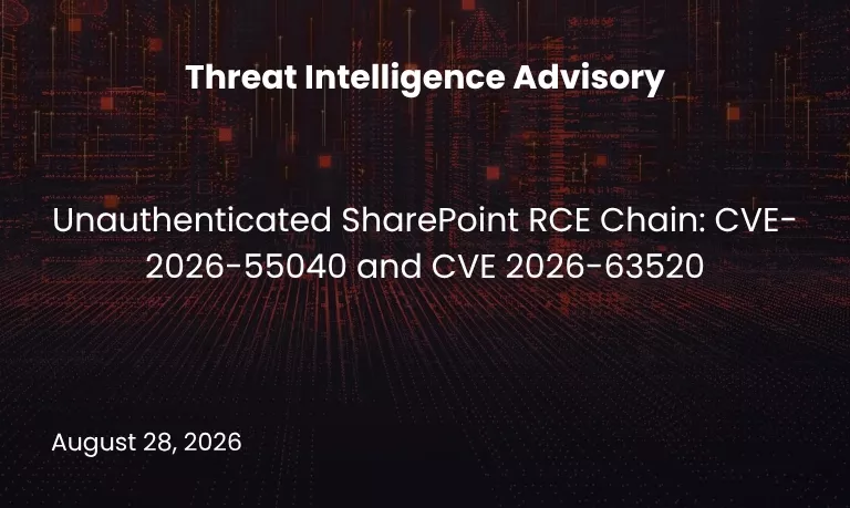 Unauthenticated SharePoint RCEChain: CVE-2026-55040 and CVE2026-63520