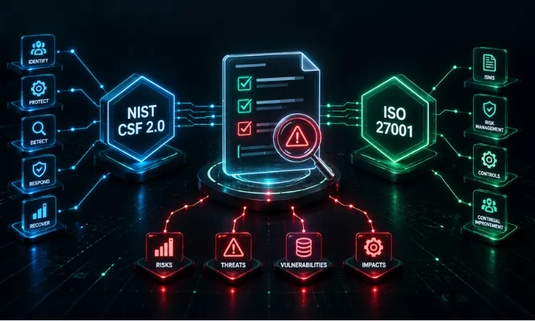risk assessment framework nist csf 2 0 iso 27001