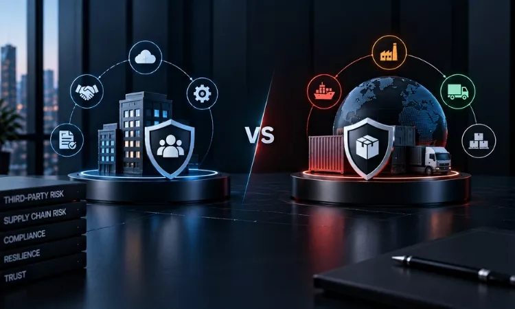 third party risk management vs supply chain risk management Third-Party Risk Management vs Supply Chain Risk Management