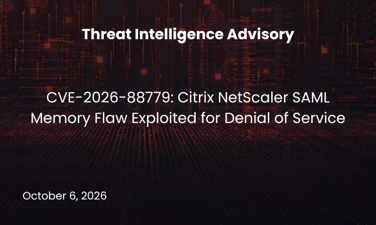 Citrix NetScaler SAML Memory Flaw Exploited for Denial of Service